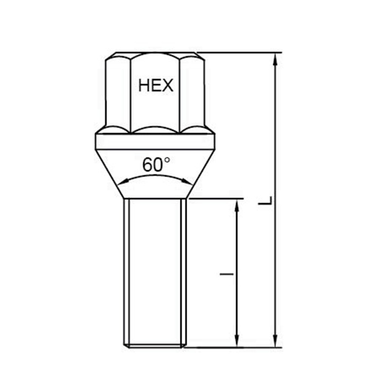 WF-B003 Durable Cone‑Seat Automotive Wheel Bolt WF-B003 Durable Cone‑Seat Automotive Wheel Bolt