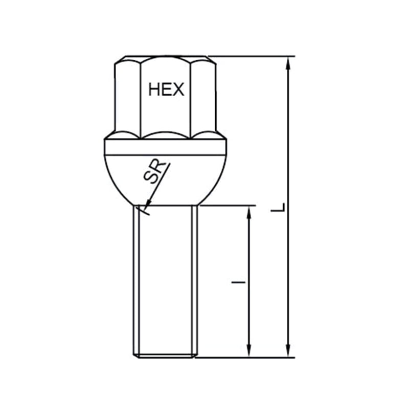 WF-B007 Anti‑Fatigue Galvanized Cone Seat Hub Bolt