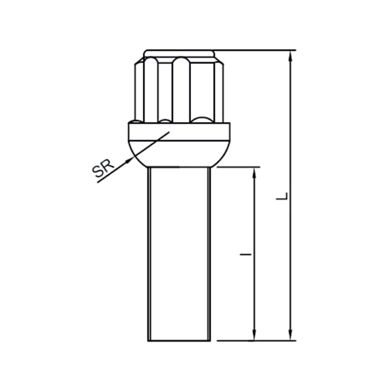 WF-LB003 Ball‑Seat Anti‑Theft Wheel Lock Bolts