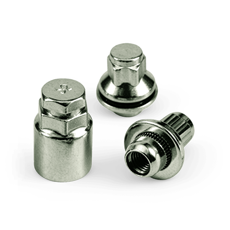 WF-LS009 Chrome Plated Closed‑End Conical Wheel Security Lock Nuts