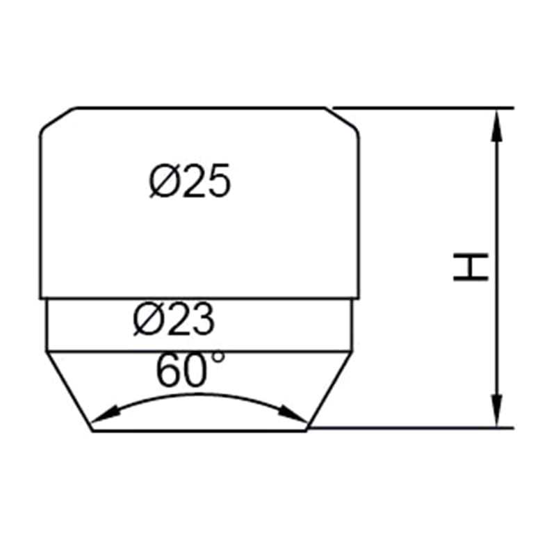 WF-LS015 Chrome Conical Seat Open‑End Wheel Lock Nuts