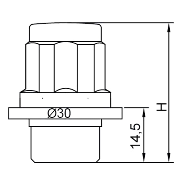 WF-LS023 Floating Washer Type Car Wheel Lock Nut