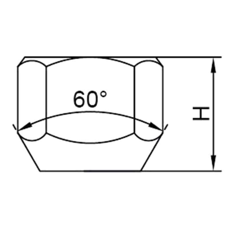 WF-N011 Standard Tapered Cone Seat Open End Lug Nut