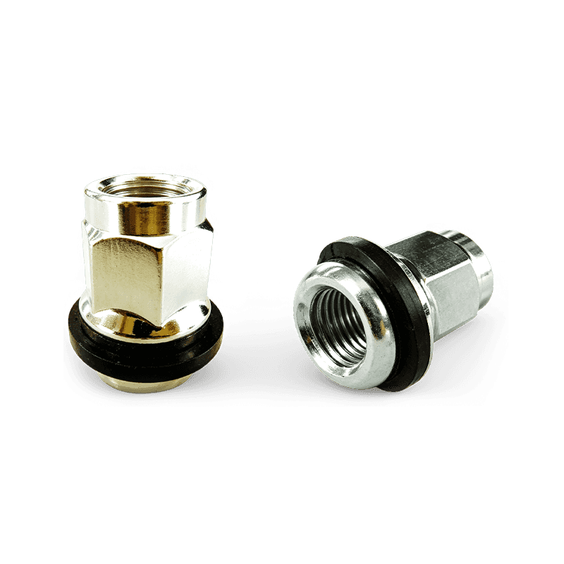 WF- N023ST Bulge Conical Closed End Lug Nut With Rubber Washer