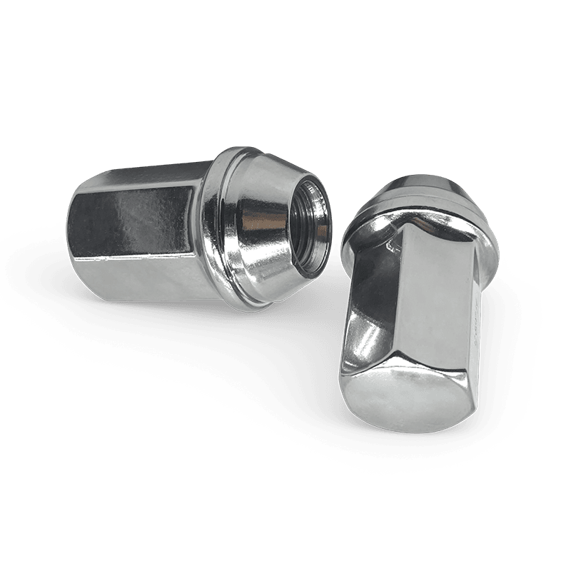 WF-N024F Corrosion Resistant Chrome Bulge Conical Closed‑End Lug Nut