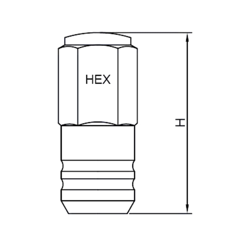 WF-N028 Anti‑Theft Spline Drive Bulge Closed‑End Lug Nut