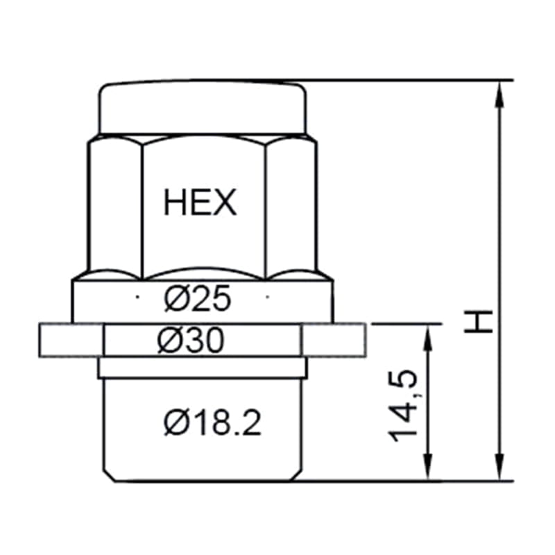 WF-N859 Heavy‑Duty Chrome Plated Lug Nut with Washer WF-N859 Heavy‑Duty Chrome Plated Lug Nut with Washer